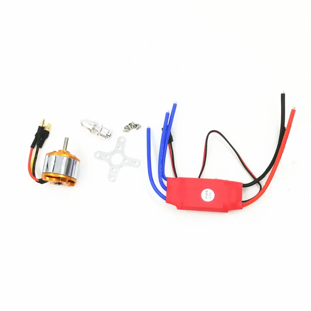 Бесщеточный роторный двигатель A2212 1000KV 2200 + SimonK 30A ESC 1045 пропеллер (1 пара) комплект