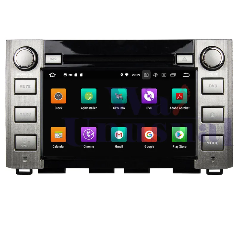 Wanuary Android 9 0 Автомобильный мультимедийный DVD Радио для Toyota Sequoia/Tundra 2014 2015 2016 GPS