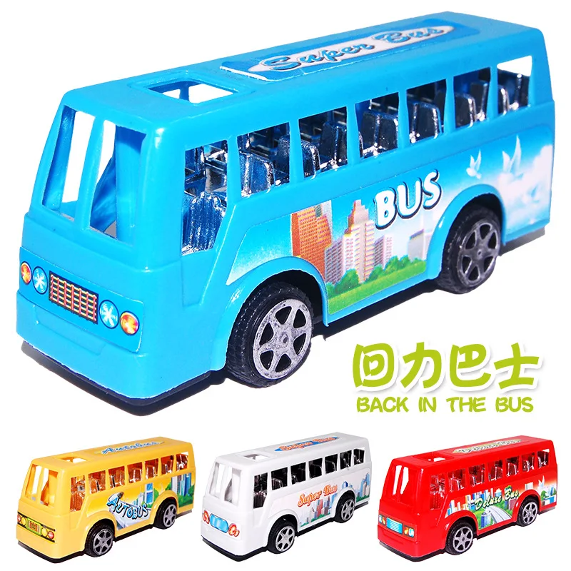 

Pull Back Car The Bus To Power Toy Child Baby Nursery Toys Educational 5-7 Years Plastic 2021