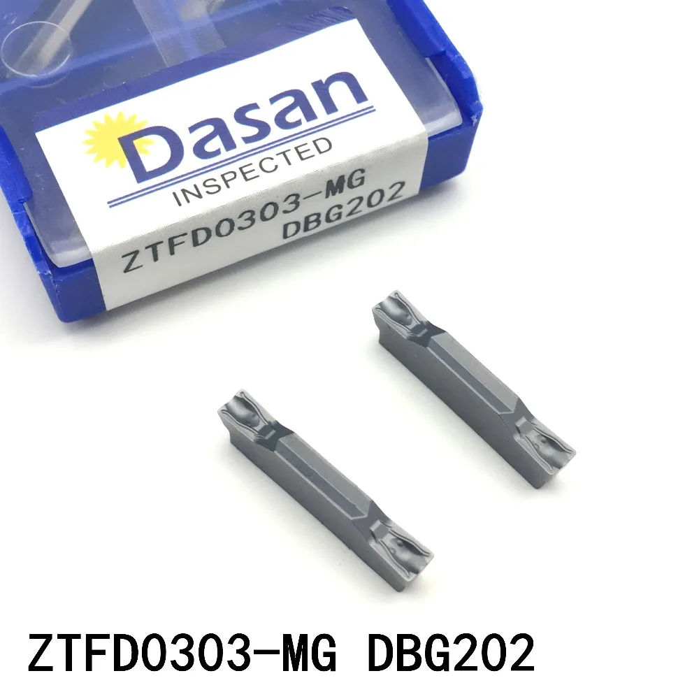 10 шт. ZTFD0303 MG DBG202 твердосплавное лезвие для долбежных и токарных режущих