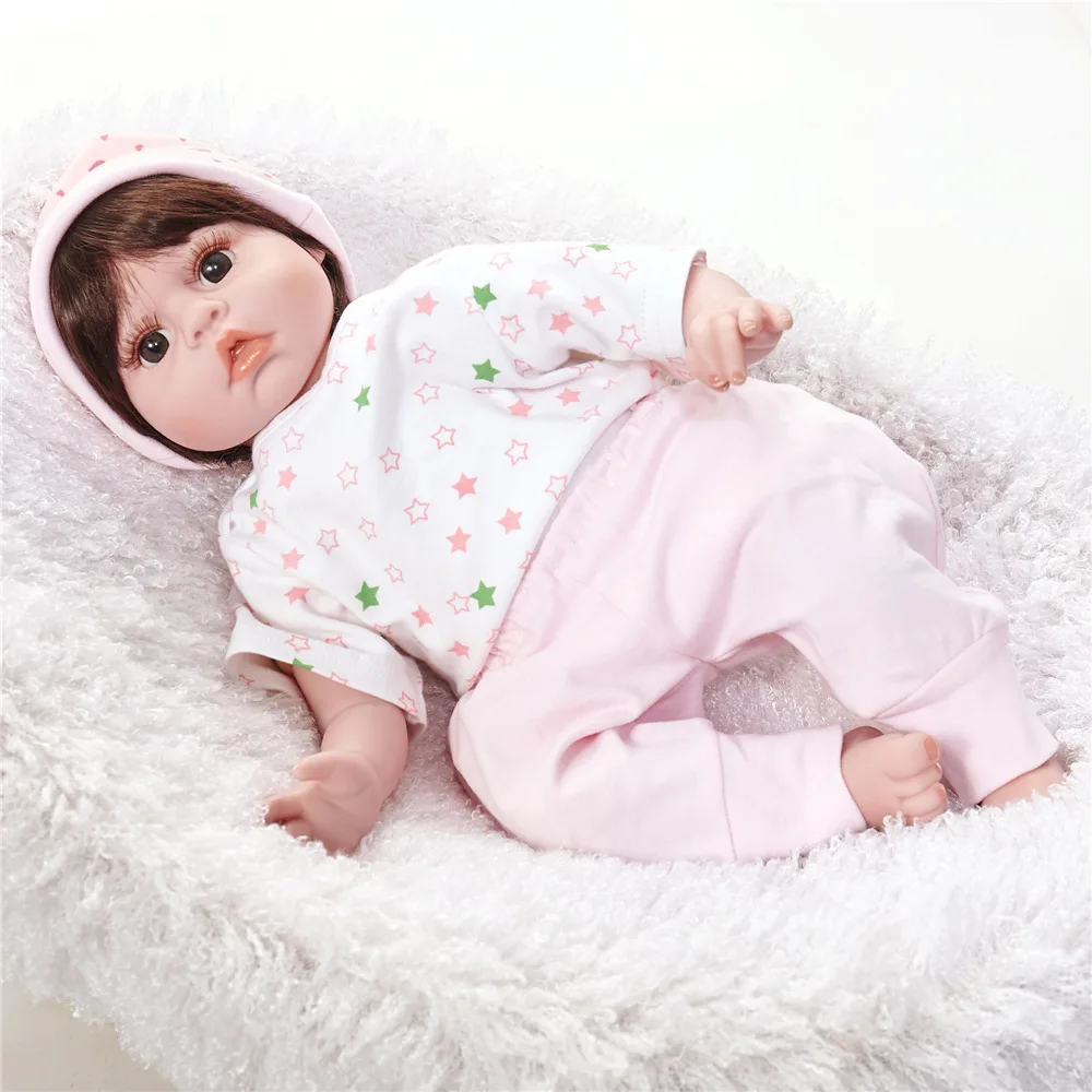 55 см новый дизайн силиконовые игрушки для новорожденных мягкая ткань тело 22