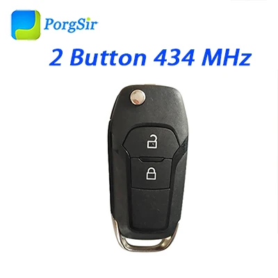 Подлинная 2 кнопки 315 MHz 434MH ключ дистанционного управления с чипом Hitag Pro ID 49 для Ford - Цвет: 434MHz