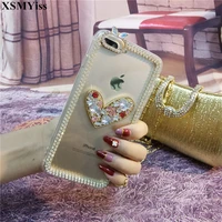 luxury rhinestone diamond bling claw chain jewelry crystal phone case cover for iphone 11 12 13 pro max x xs max xr 6s 7 8 plus
