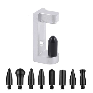 Инструменты для ремонта вмятин без покраски, алюминиевый C-образный выталкиватель двери с 8 насадками для автомобильных вмятин, ручной инструмент для ремонта вмятин без покраски (519)