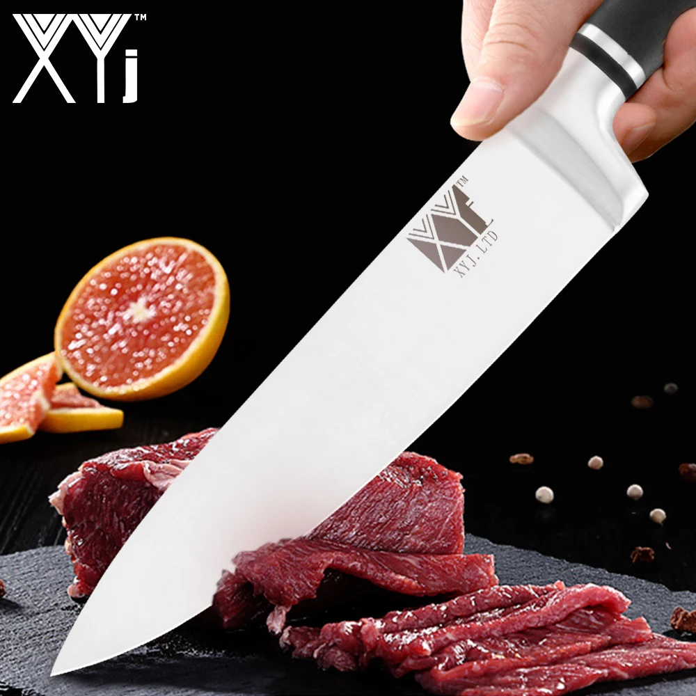 XYj 6 шт. кухонные ножи из нержавеющей стали 8 ''шеф повар 8'' хлеб ''нарезка