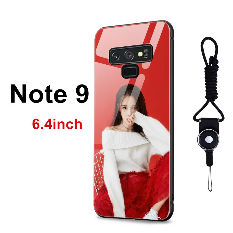 LANCHE чехол из закаленного стекла для телефона для samsung Galaxy S8 S9 S10 Plus чехол на заказ персонализированный Фото чехол для samsung Note 8 9
