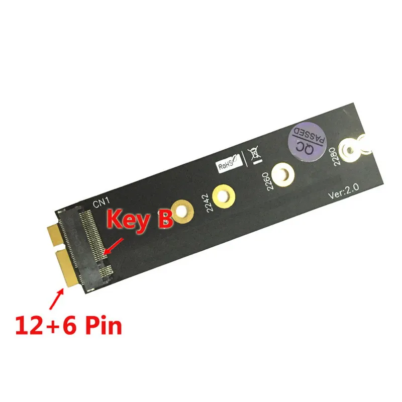 Адаптер M.2 (NGFF) SSD на 18-контактный SSD-адаптер для ноутбука твердотельный диск