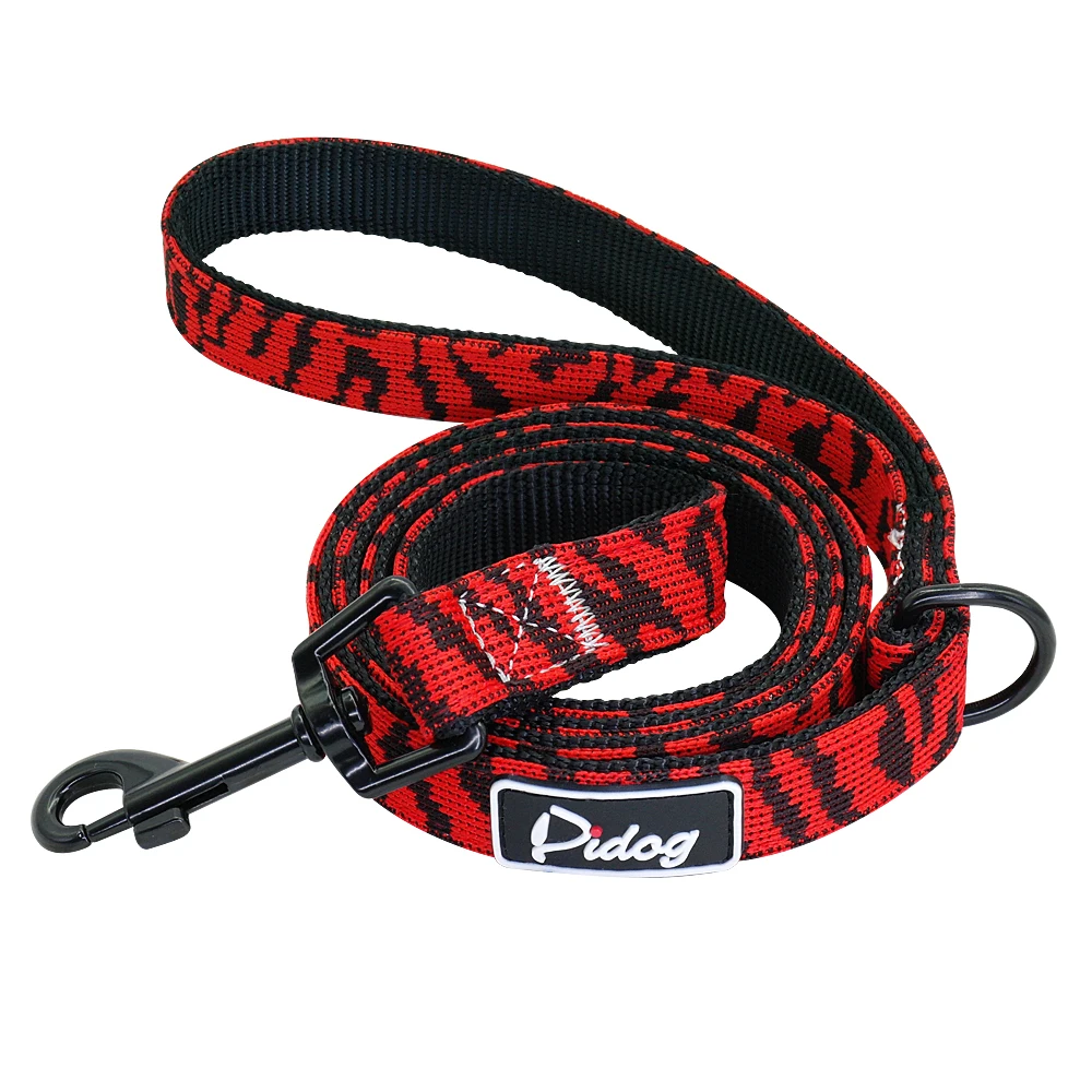 Red Leash Нейлоновый Поводок для собак, поводок, Светоотражающий Поводок для домашних животных, поводок для прогулок, поводок для средних и больших собак, Питбуль, мопс, товары для домашних животных - Цвет: Red Leash