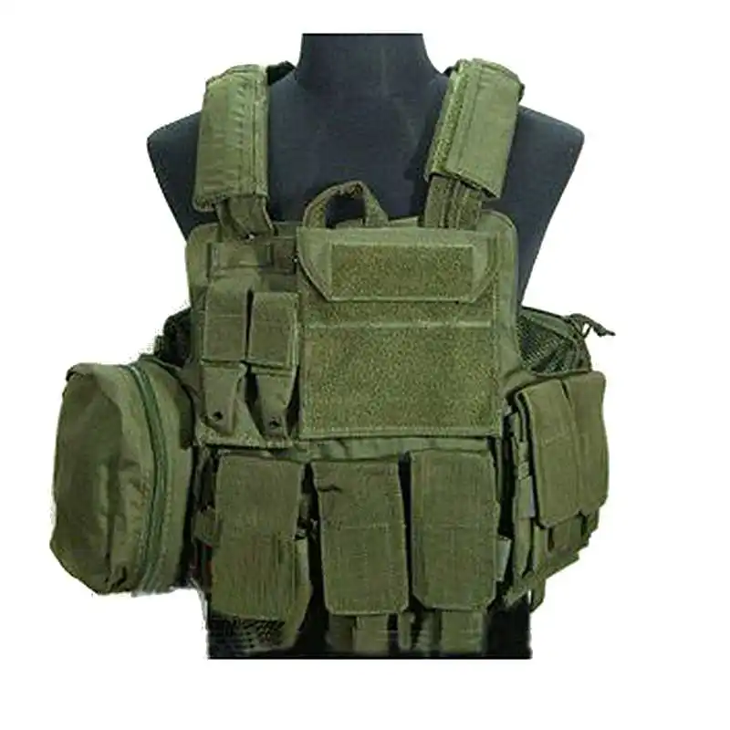 Охотничье снаряжение для одежды Тактический Жилет Molle CIRAS Airsoft Боевой Жилет W/чехол для журналов Разъемный бронежилет - Цвет: Green