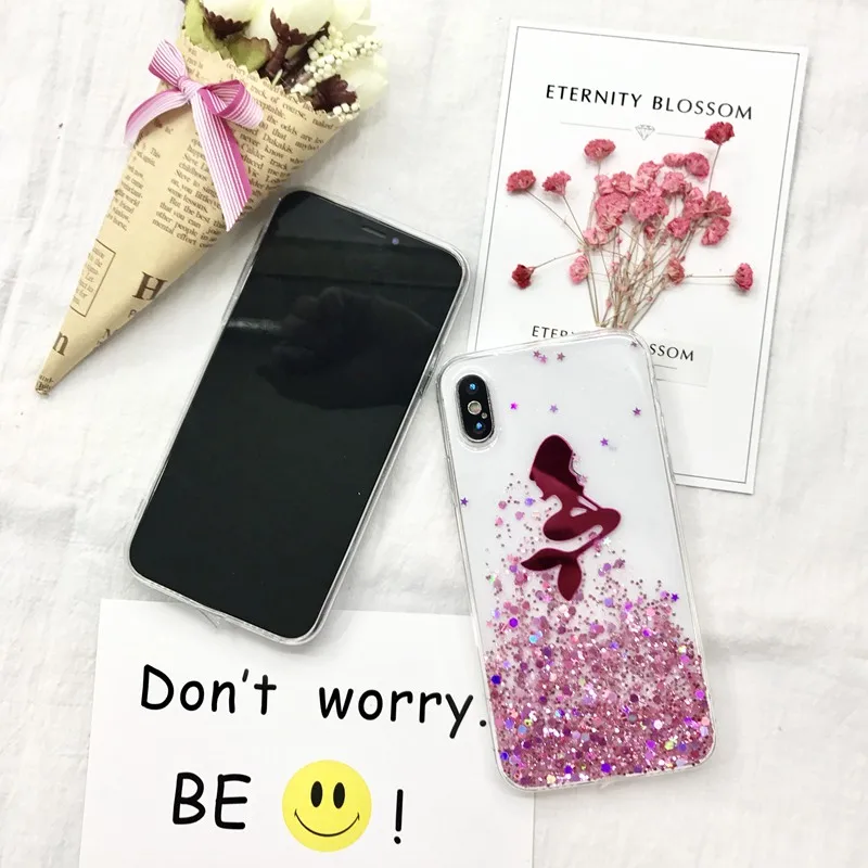 Tfshining 3D Мультфильм Алиса принцесса Русалка чехол для телефона iphone 8 7 6S 6 Plus Милая