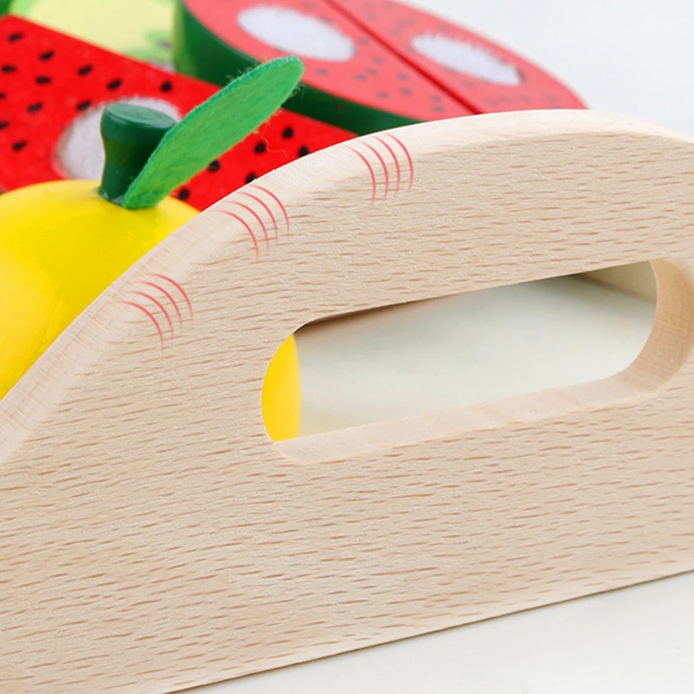 Игрушки для девочек деревянные кухонные игрушки ролевые режущие фрукты овощи