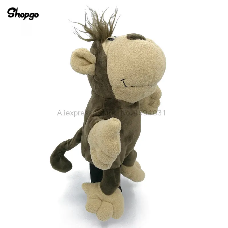 monkey Поглощающие Гольф животные головные уборы водителя леса Чехлы для клюшек для гольфа подходят до 460cc Мужчины Леди талисман Новинка милый подарок - Цвет: monkey