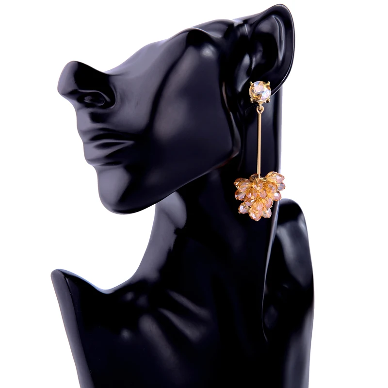 Glass Beads Fringe Classic Queens Cat Walk Show Mysterious Black For Women Fashion Jewelry Drop Shipping Accessories |