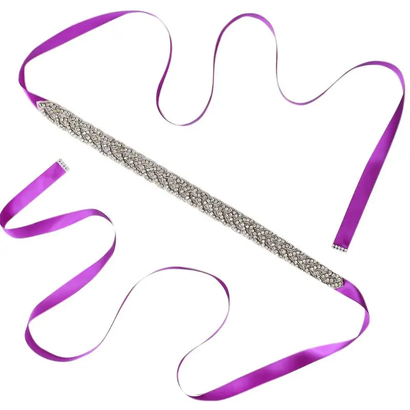 Пояс для свадьбы длинный пояс блестящий из горного хрусталя с бусинами рукоделия