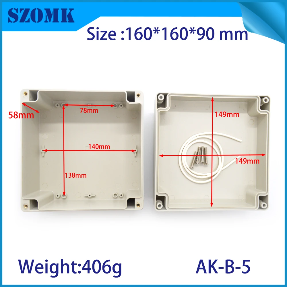 1 шт. пластиковый корпус для усилителя питания ip65 szomk|box for|box for electronicboxes electronic projects |