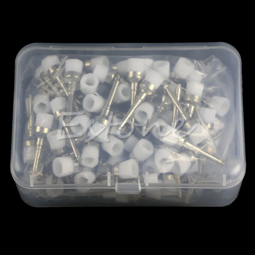 100 шт./компл. зубные щётки для пророчества Тип защелки нейлоновая чашка щетки |