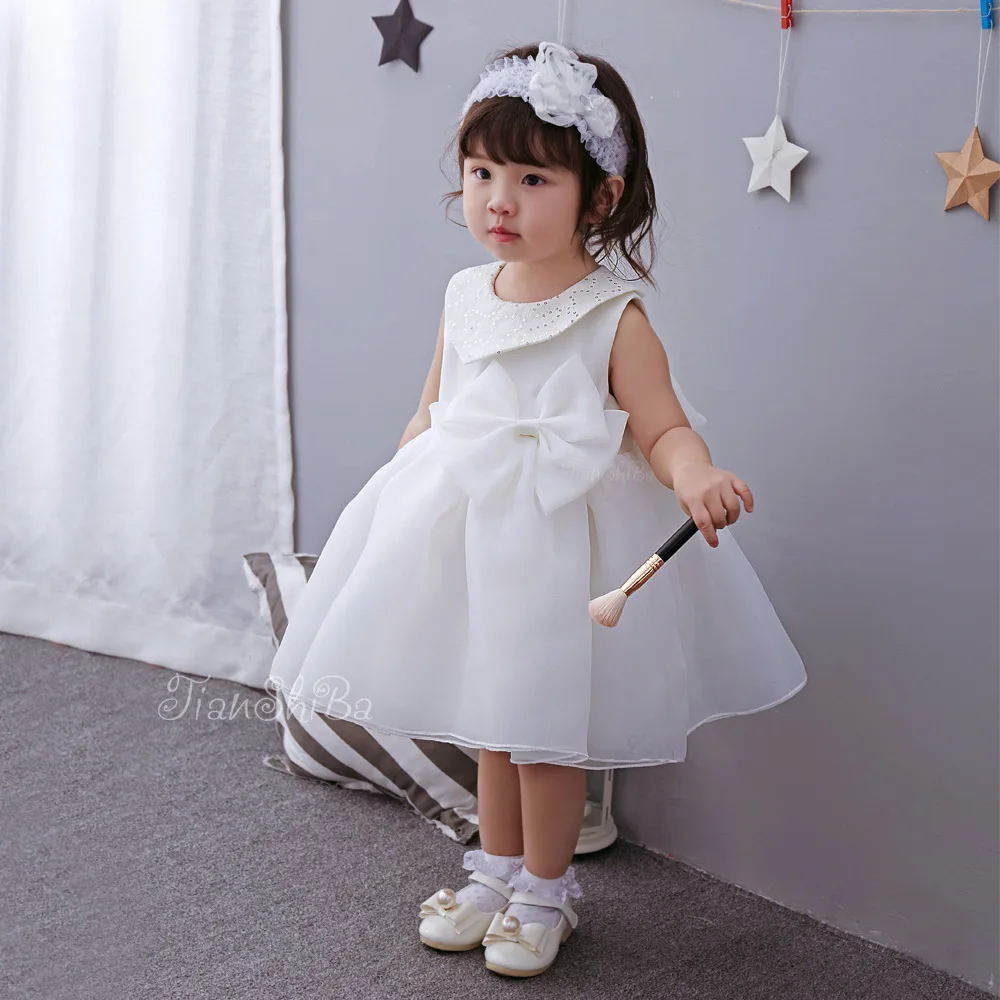 

Summer Girl 1 year Birthday Party Dresses Princess Baby Girl Dress Infant Christening Baptism Dress for Newborn Vestido Infantil