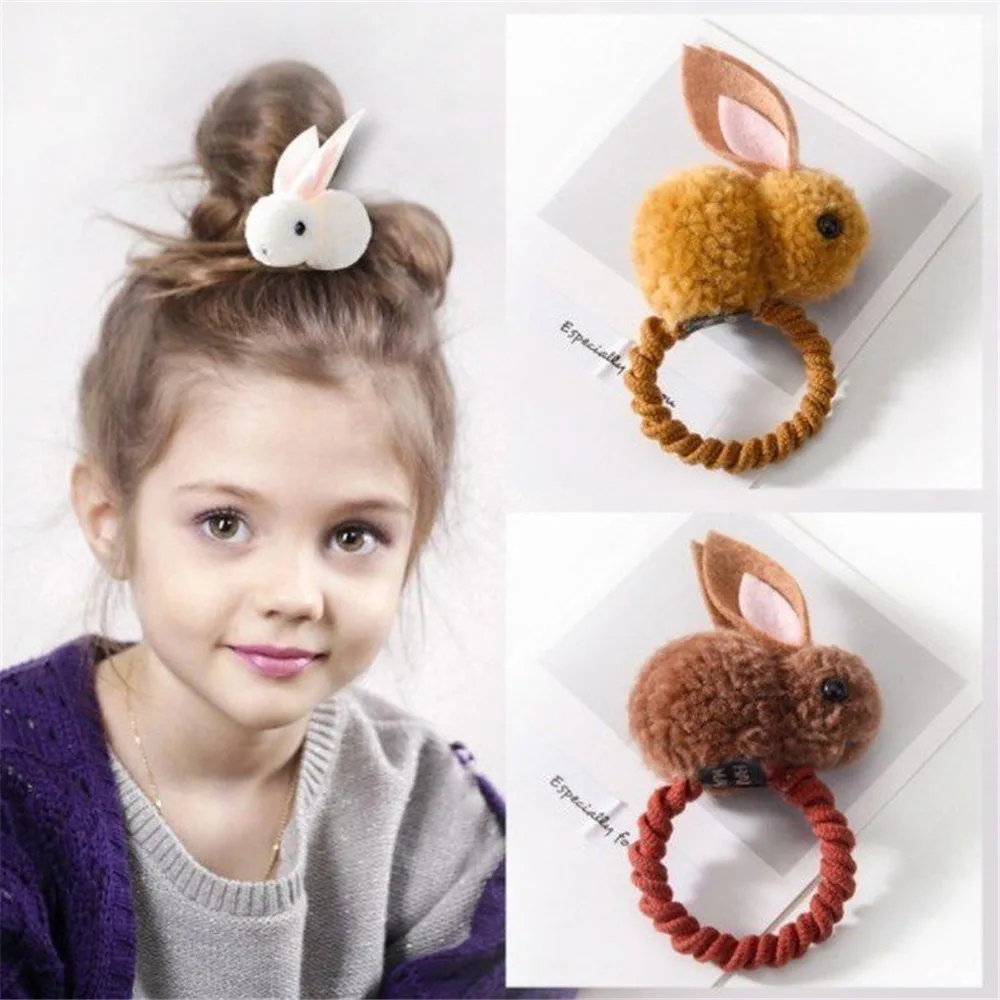 

Cute Animals Style Hair Bands Felt Three-Dimensional Plush Rabbit Ears Headband
