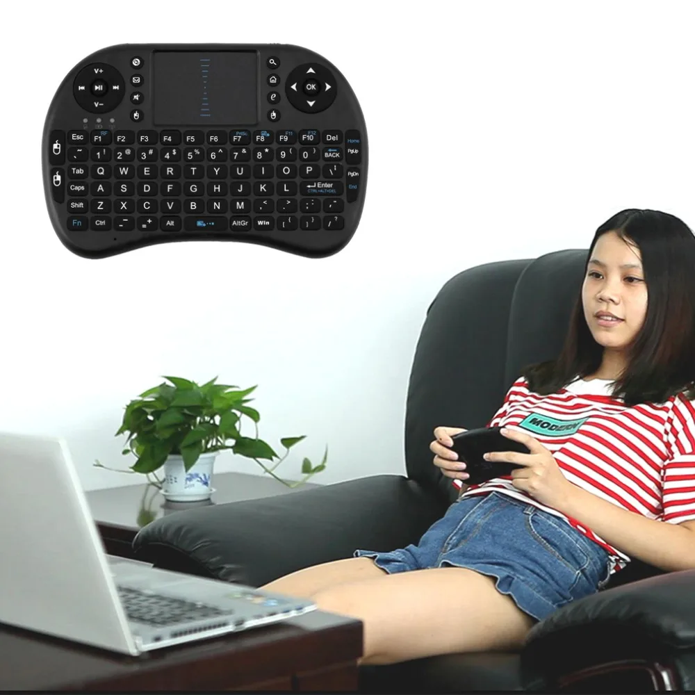 Tianfour Mini i8 Клавиатура Air Fly разъем для мыши Play беспроводной тачпад пульт