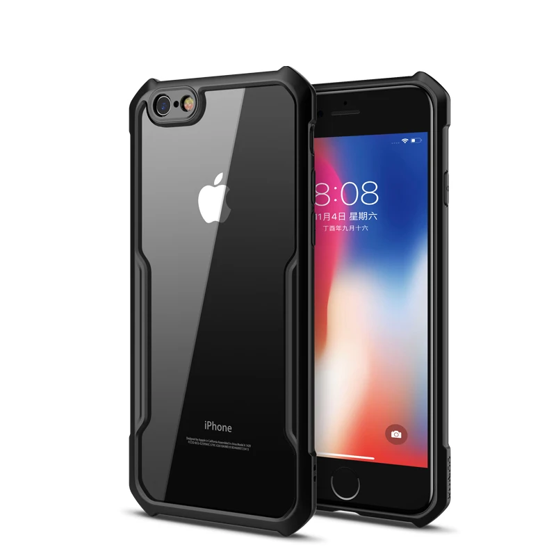 Black XUNDD противоударный чехол для телефона для iphone 6, 6s, 7, 7 Plus, 8, 8 Plus, чехол-бампер для телефона, Магнитный чехол для X, XS, MAX, XR - Цвет: Black