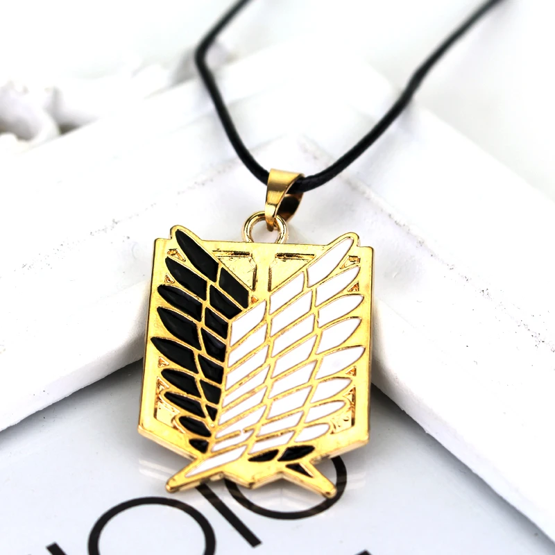 Модные ювелирные изделия ожерелье из аниме атака на Титанов для косплея женские