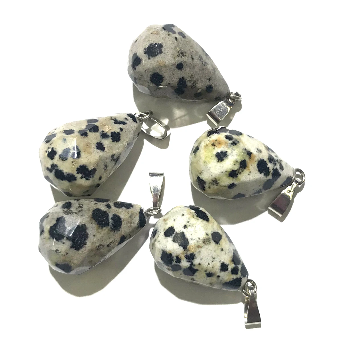 Подвеска из натурального камня в форме капли воды Хрустальный Агат ожерелье