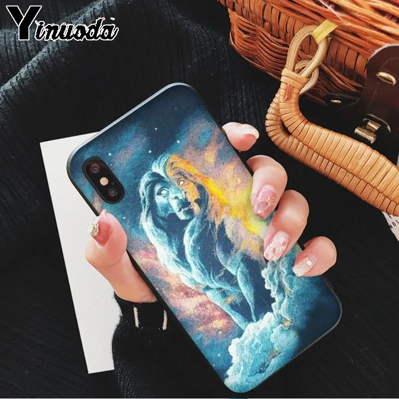 Yinuoda черный ТПУ мягкий резиновый чехол для телефона Apple iPhone 8 7 6 6S Plus X XS MAX 5 5S SE