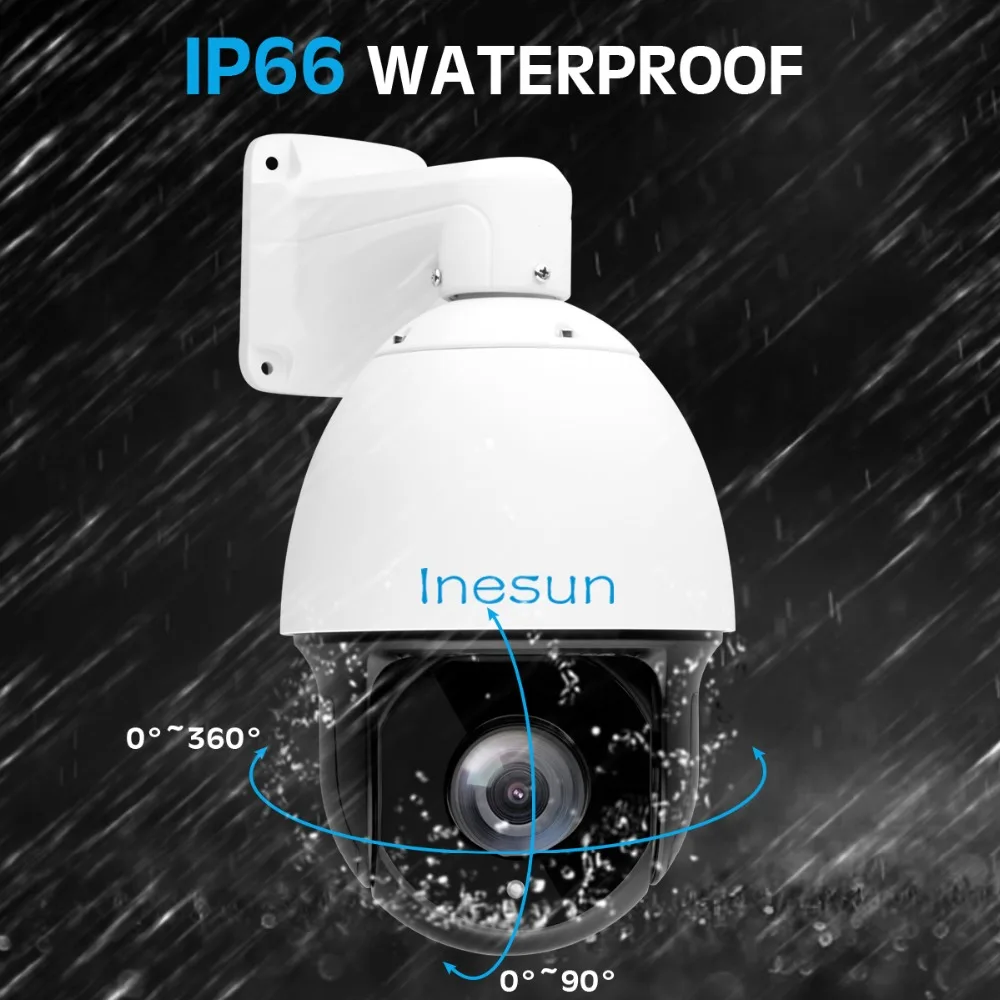 Inesun 7 дюймов наружная камера видеонаблюдения HD 1080P 5MP высокоскоростная купольная