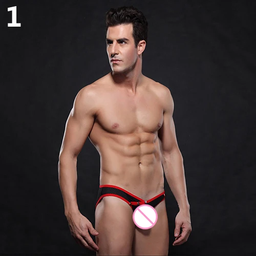 Мужское нижнее белье дышащие сетчатые трусы с кнопками|briefs underwear|underwear briefsmesh