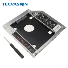 Алюминиевый металлический 2nd HDD Caddy 9,5 мм SATA 3,0 SSD чехол для CD-и dvd-дисков корпус caddy для Macbook Mac Pro 1" 15" 1" Оптический отсек