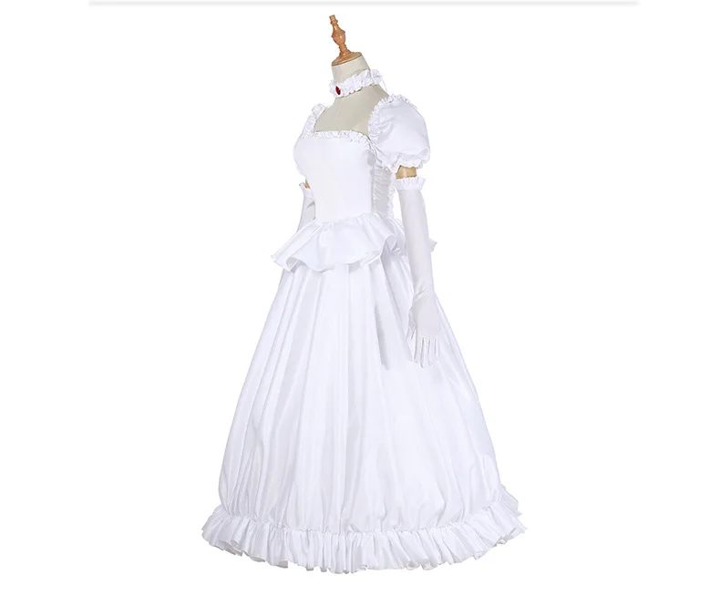 Boosette Косплей Костюм принцессы Koopa белое платье бальное ретро средневековое