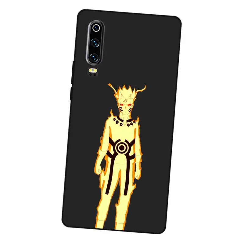 P129 Naruto Black Silicone Case Cover For Huawei P8 P9 P10 P20 P30 Lite Pro P Smart Plus 2017 2019 |