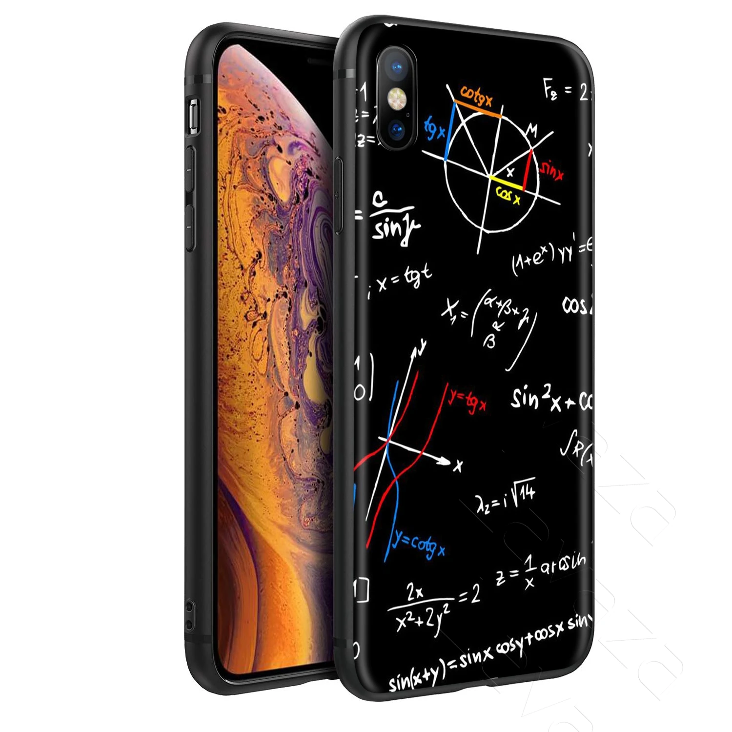 Лаваза формулы Math Formul Математика чехол для iPhone 11 Pro XS Max XR X 8 7 6 6S Plus 5 5s se |
