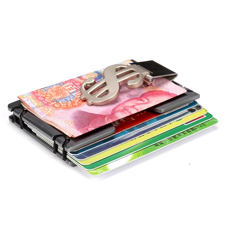 Дорожный кошелек QOONG с RFID защитой для мужчин и женщин кредитница удостоверения