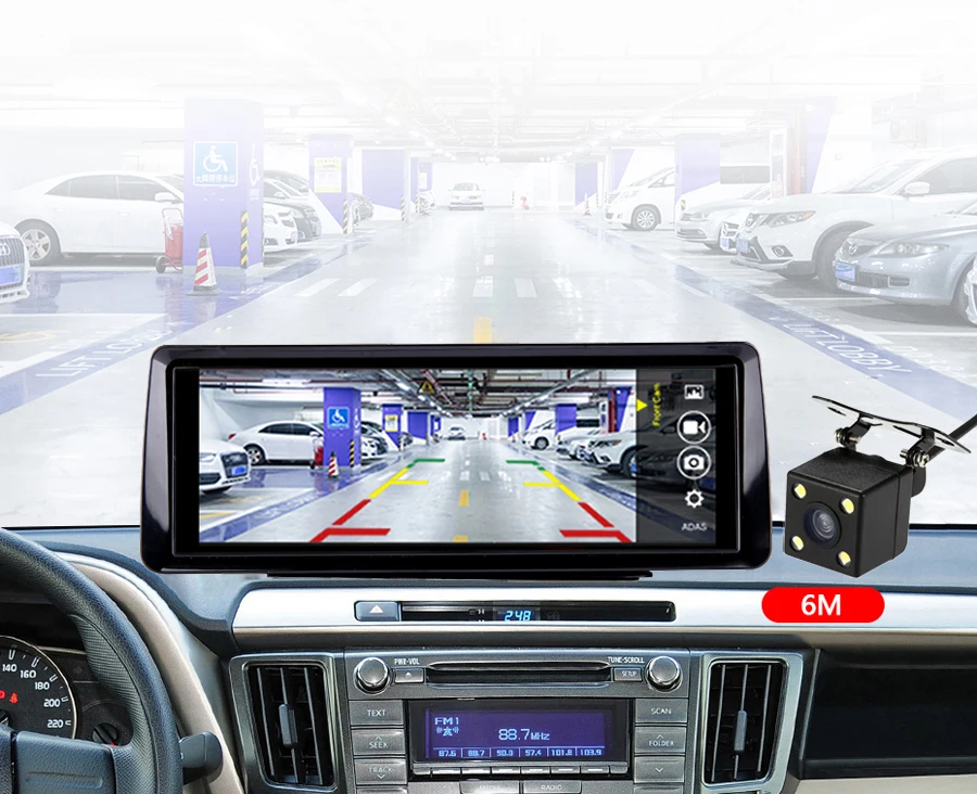 WHEXUNE " ips 4G ADAS Автомобильный видеорегистратор Android gps навигация 1080P Автомобильный видеорегистратор ночное видение Bluetooth Wi-Fi Live Monitor