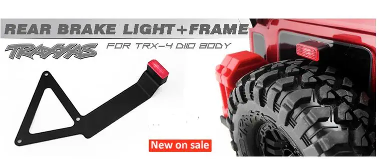 Задние стоп-сигналы со светодиодной рамкой для Traxxas T4 TRX4 Defender D110 Land Rover Rock crawler body