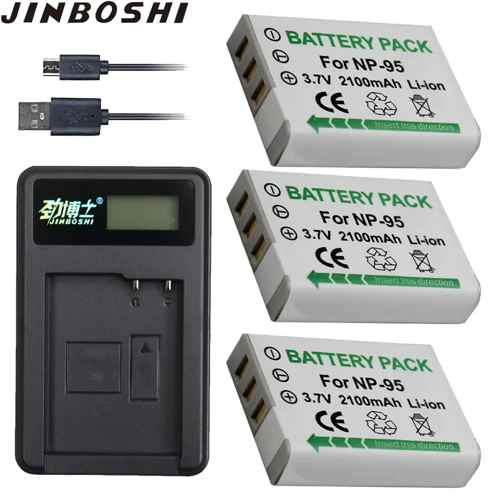 3x2100mAh 3 7 V NP 95 NP95 аккумулятор и зарядное устройство для Fujifilm Fuji X30 X70 X100 X100T X100LE X100S X S1
