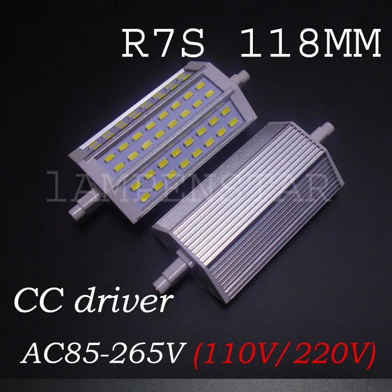 Bombilla СВЕТОДИОДНЫЙ r7s 118 мм 10 Вт 60SMD5730 светодиодный R7S J118 свет лампы заменить