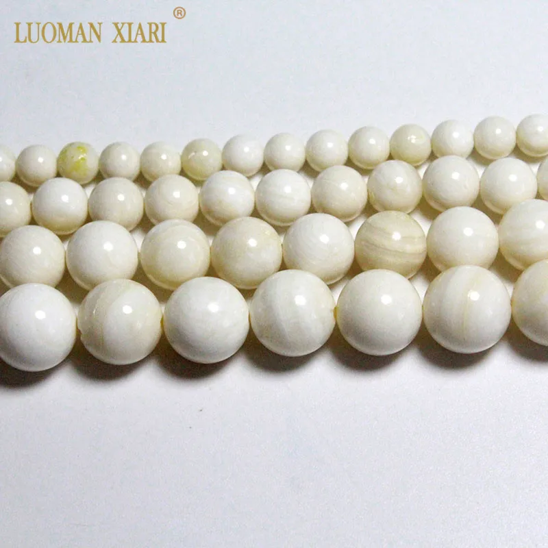 Wholesale 100% Natural Pink White Deep Sea Shell Beads fit DIY Bracelet Necklace For Jewelry Making 6/8/10/12mm Strand 15'' |