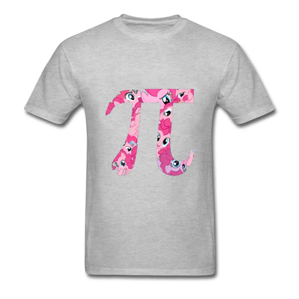 Math Pi My Little Pony/креативная футболка с изображением радуги и сумерек; футболка с интересным рисунком из мультфильма для молодых детей; хлопковая розовая Милая футболка с графикой - Цвет: Gray
