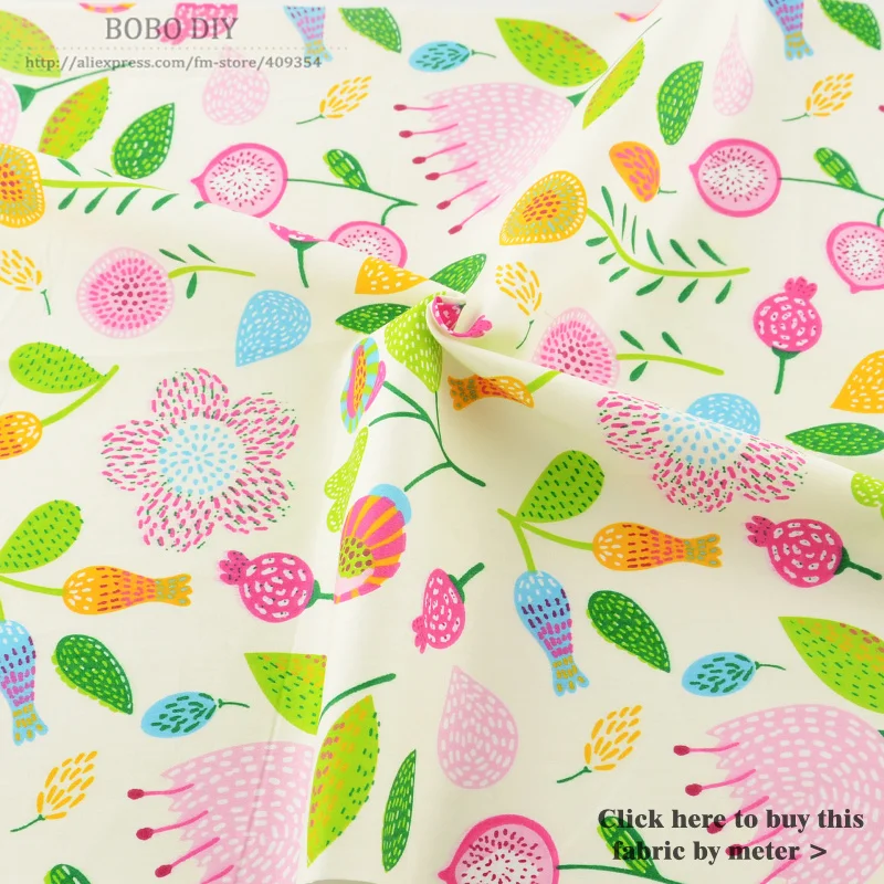 Teramila 5PCS/lot Flower Cotton Fabric Pre cut Bundle Sewing Quilting Patchwork Tecido Tela Clothing Bedding Tissus Crafts|flower cotton