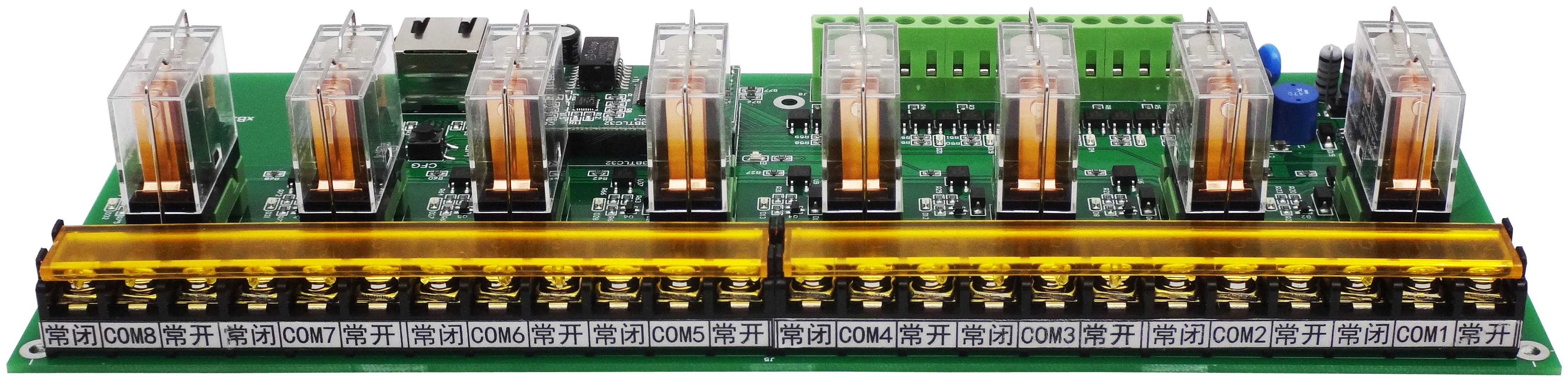 8-канальная сеть 16A плата управления/RS485/Modbus TCP/RTU/изоляция/Промышленный
