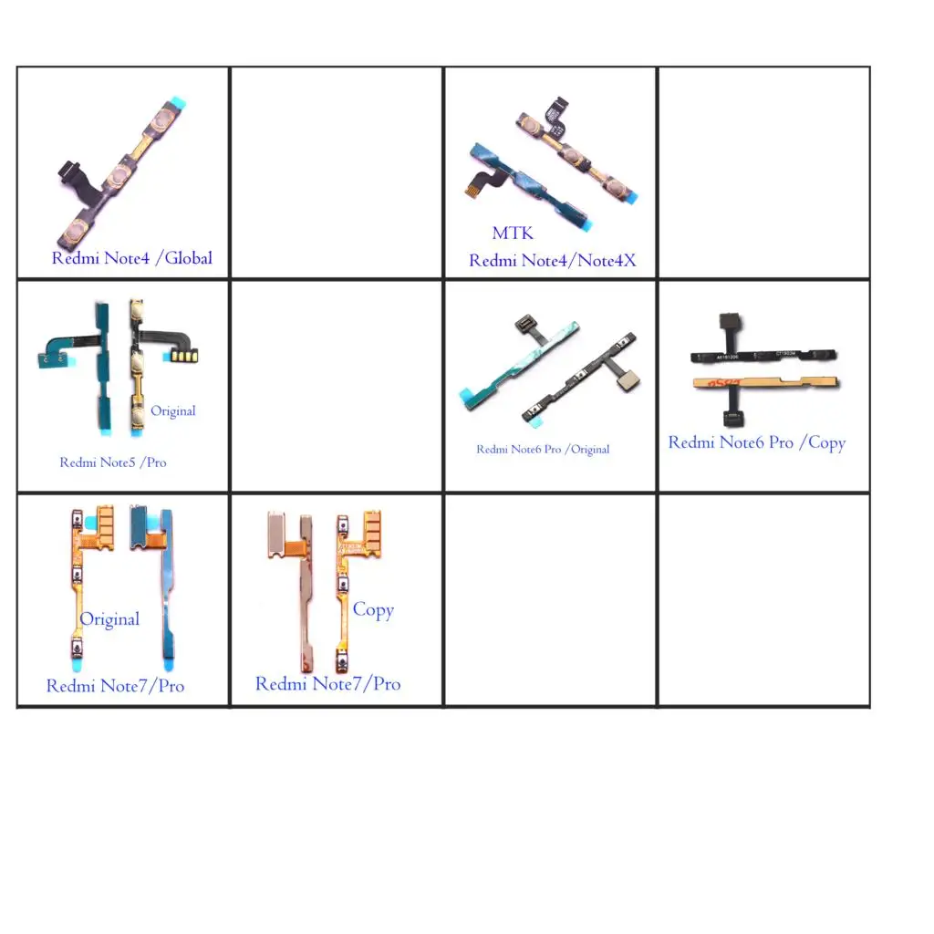 Оригинальная копия качества включения питания Кнопка регулировки громкости