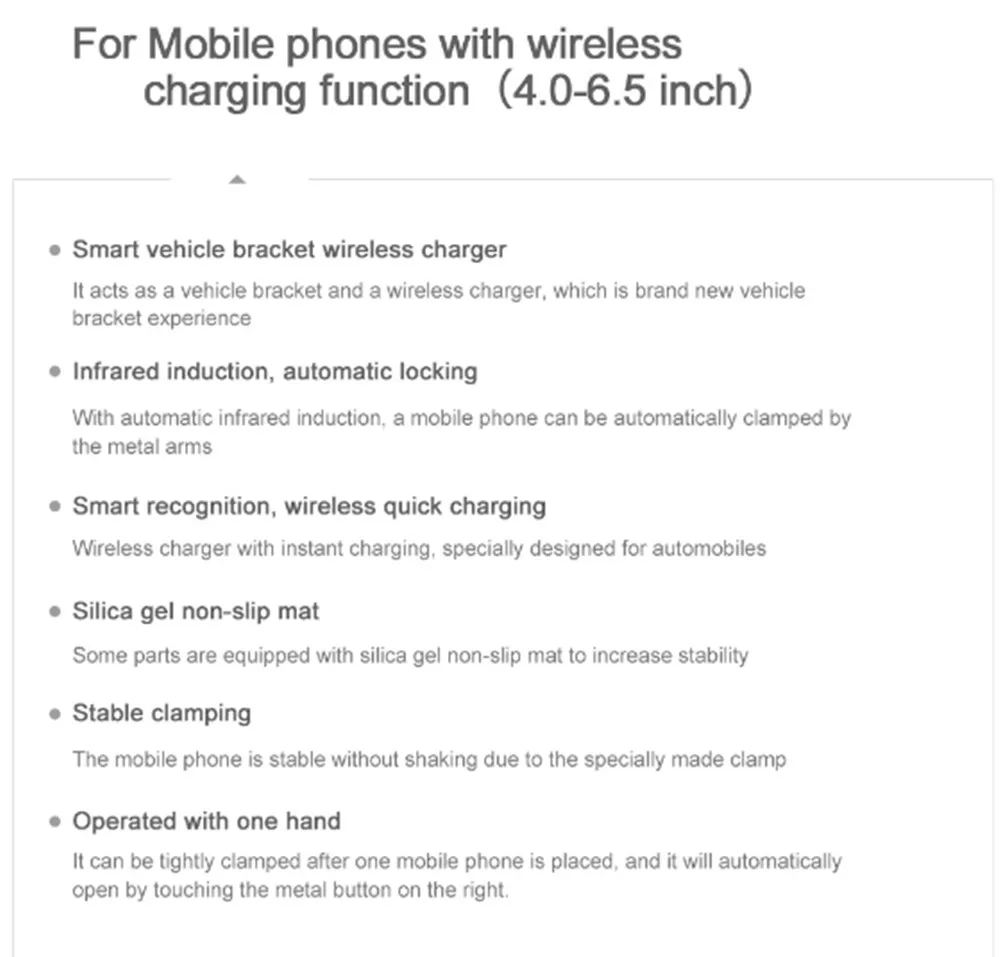 Qi автомобильное беспроводное зарядное устройство для iPhone Xs Max Xr X samsung S10 S9 интеллектуальное инфракрасное Быстрое беспроводное зарядное устройство Автомобильный держатель для телефона