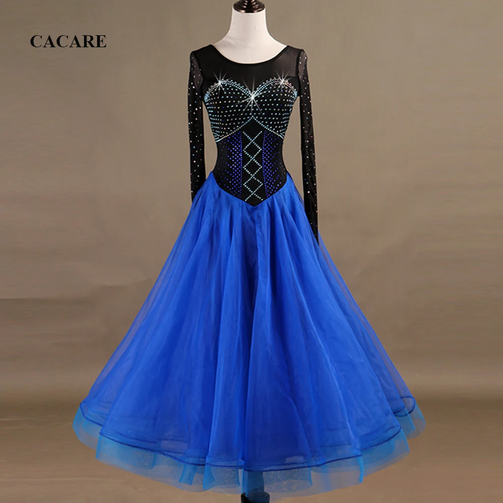 2018 индивидуальные роскошные стразы платья для конкурса бальных танцев