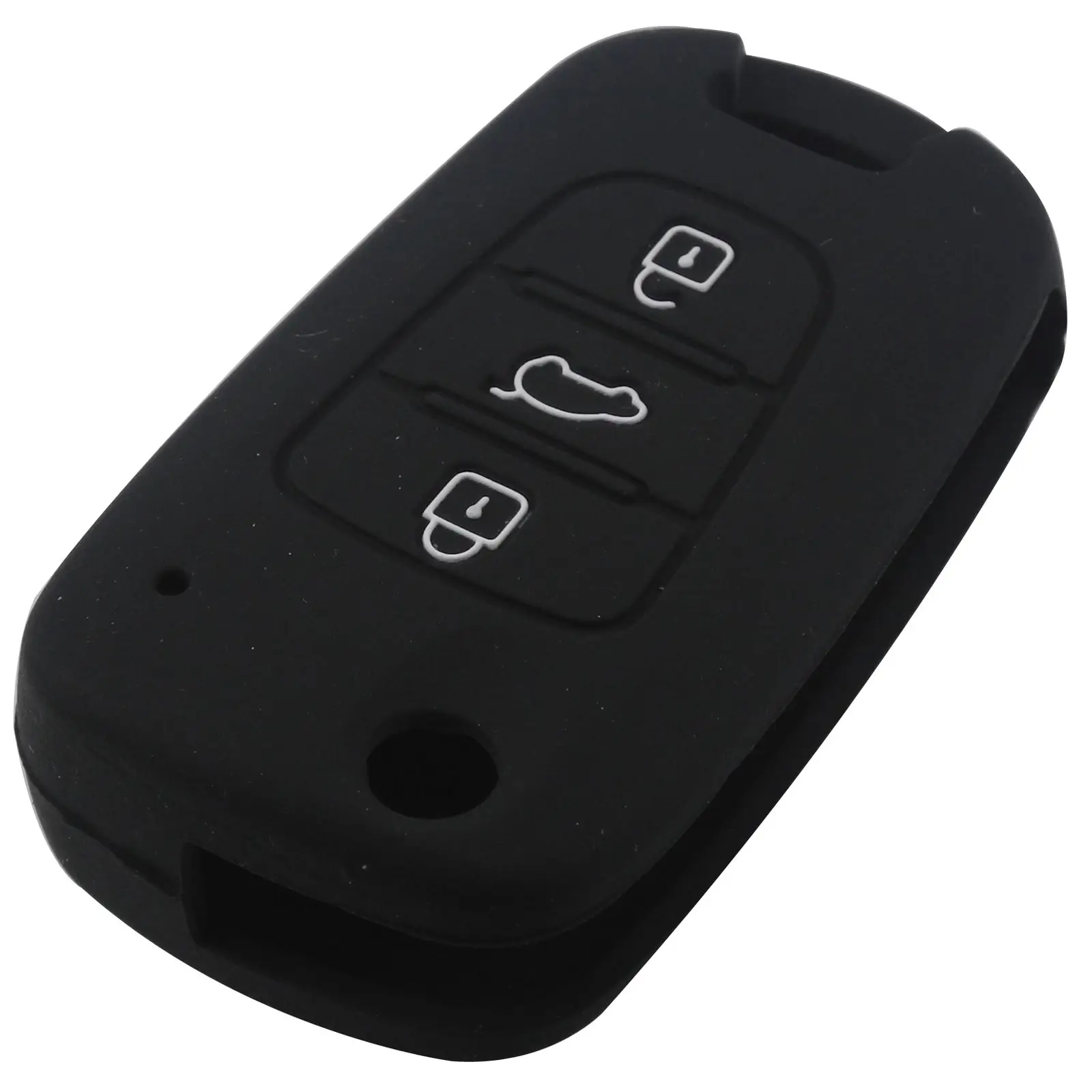 Jingyuqin пульт дистанционного 3BTN Силиконовый складной чехол для ключей автомобиля для hyundai i20 i30 i35 iX20 iX35 Solaris Verna
