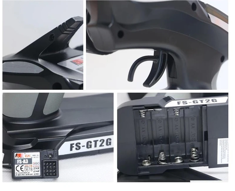 Дешево!! Flysky FS FS-GT2G GT2G 2.4 Г 2CH RC Передатчик Пистолет Контроллер Системы С Приемником