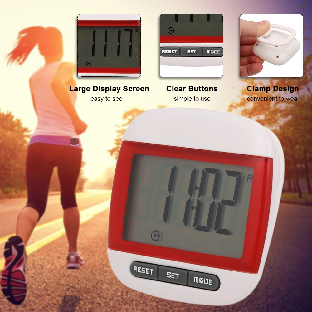 Новый многофункциональный фитнес Шагомер Счетчик шагов для ходьбы фитнес-трекер