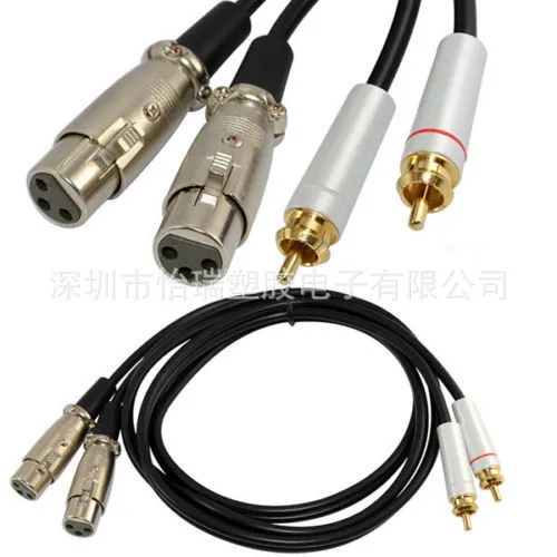 RCA для XLR балансный аудио кабель Лотос карты сигнальной линии к Khanom 1 5