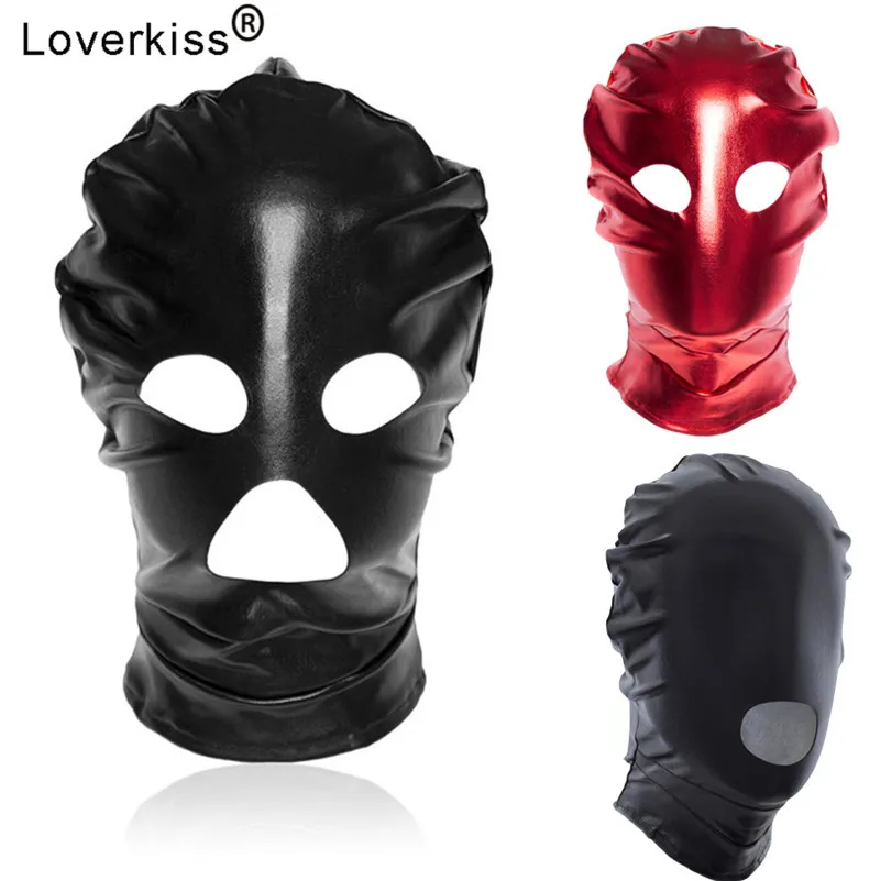 Сексуальная Фетиш латексная маска Loverkiss бандаж портупея БДСМ игры для взрослых